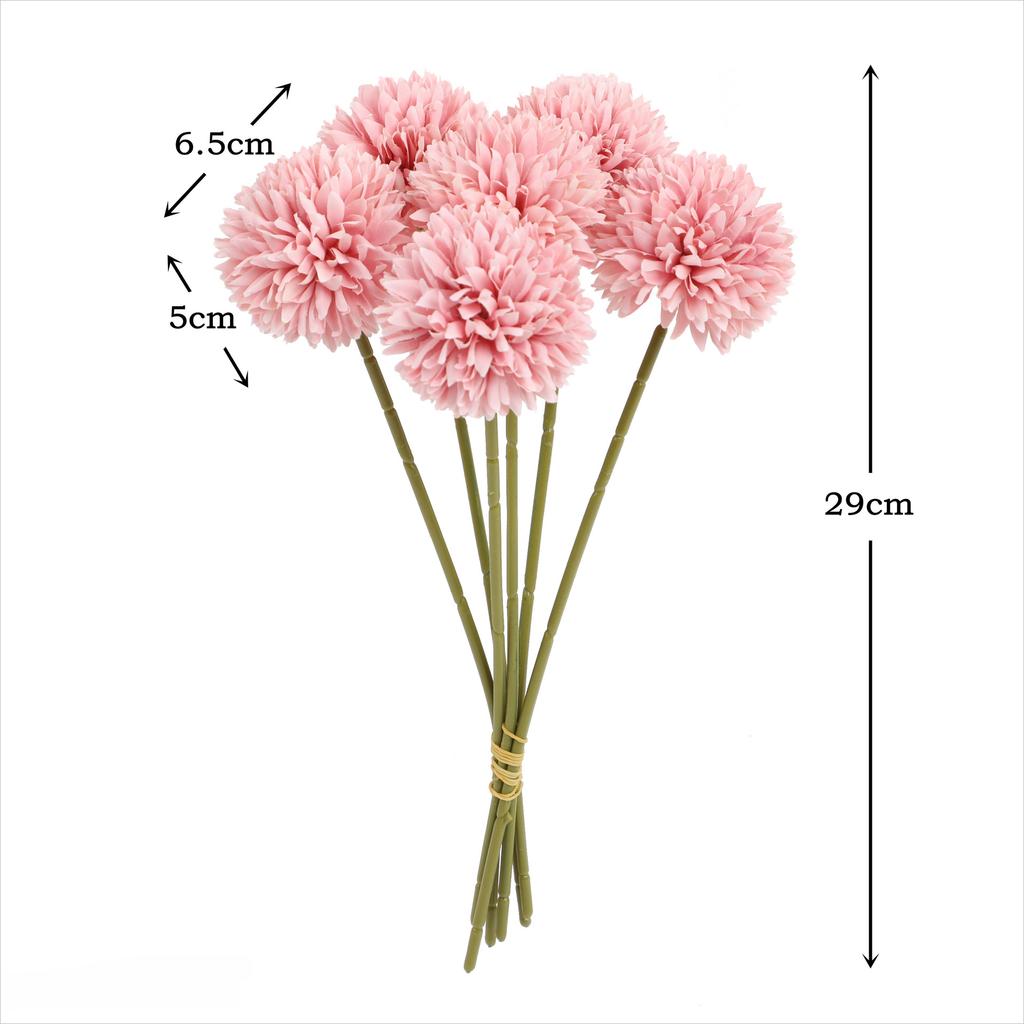 3/5pcs Artificial Dandelion and Chrysanthemum Ball Bouquets-Perfect for Home Office Coffee Shop Garden Party Wedding Decoration