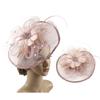 Feather Decorated with Mesh Veil Hat Outdoor Tulle Hair Accessory Fascinator For Weddings Special Occasion