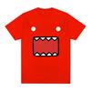 T-shirt Grafiche Viso Bambola Domo Kun Unisex Donna Cotone Casual Magliette Girocollo Manica Corta T-shirt Oversize Harajuku Streetwear