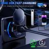 Professional Dual QC3.0 Fast Charger Panel Mount Socket 12-24V - Quick Charge 3.0 for Cars, Trucks & Marine with LED Indicator