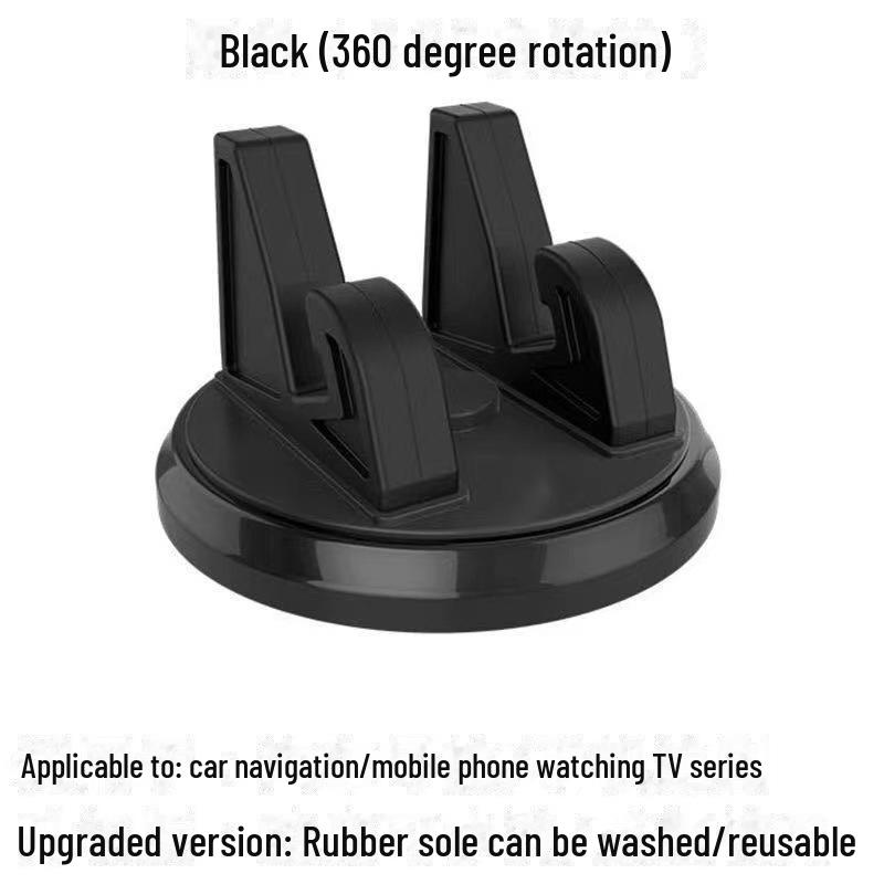 

Крепление для телефона на приборную панель автомобиля из алюминиевого сплава с вращением на 360° Plastic instrument panel rotating bracket чёрный