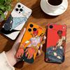 Hip-hop Comic Character Sticker Phone Case For iPhone17,16,15,14,13,12,11 Plus,Pro Soft Silicone Black Cover
