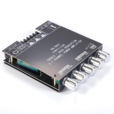 TPA3116D2 2.1 Channel Audio Power Amplifier Module BT 5.0 Subwoofer Bass Treble Power Stereo Audio AMP for DIY Wireless Speakers
