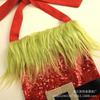Christmas Costume Green Hair Grinch Costume Children's Dress Performance Costume