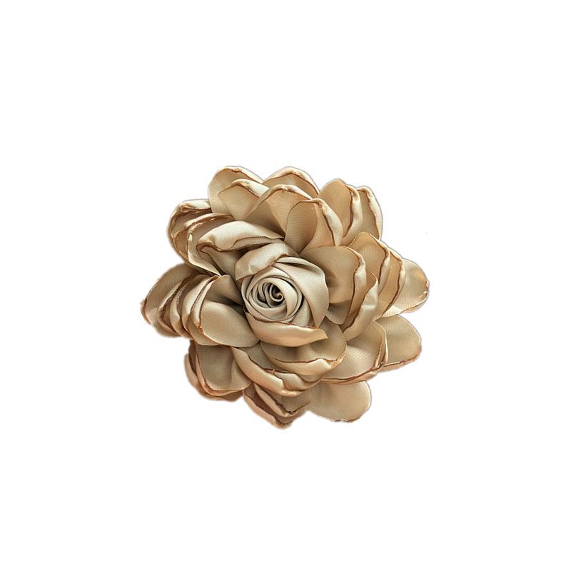 Elegant Korean Style Big Size Cloth Camellia Flower Brooch For Women Girls Fashion Classic Party Wedding Corsages Pin Gift