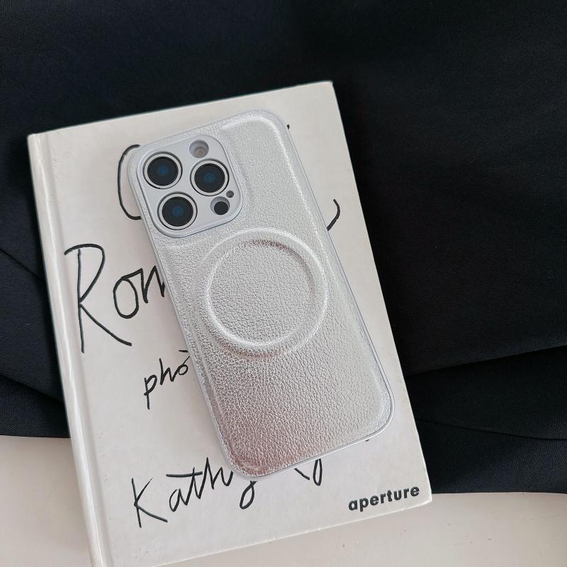 Luxury Leather Wireless Charging Magnetic For Magsafe Case For Apple iPhone 16 15 14 13 12 Pro Max Plus Camera Proteciton Cover