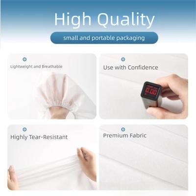 3 Set Non-woven Fabric Disposable Seat Cover with Armrest Covers Dust-proof Public Transport Chair Cover Thickened Single-Use