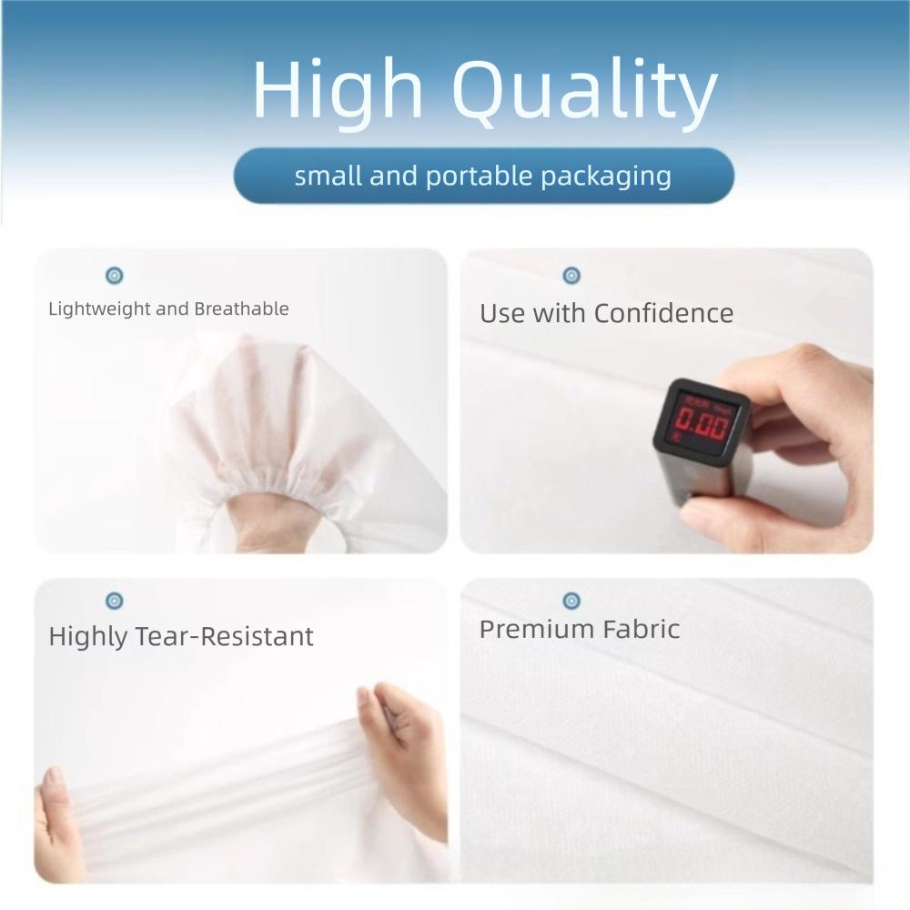 3 Set Non-woven Fabric Disposable Seat Cover with Armrest Covers Thickened Public Transport Chair Cover Single-Use Hygienic