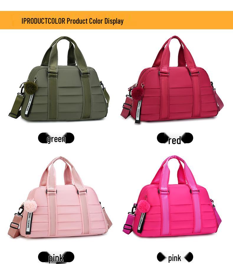 Damen Crossbody-Tasche mit großer Kapazität, einfarbig, für Reisen und Sportfitness