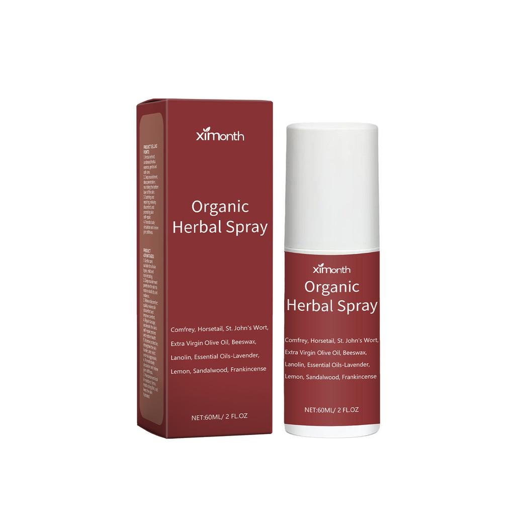 Ximonth Травяной спрей для облегчения тела Успокаивающий 60 мл Раствор для ухода с натуральной эссенцией