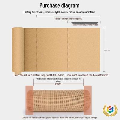 Imitation Rattan Bamboo Ceiling Screen - Well-Shaped Decorative Grid for Furniture Renovation
