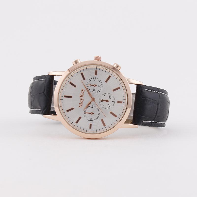 Exportação de relógios esportivos masculinos, relógios casuais de quartzo com mostrador de três olhos, processamento personalizado