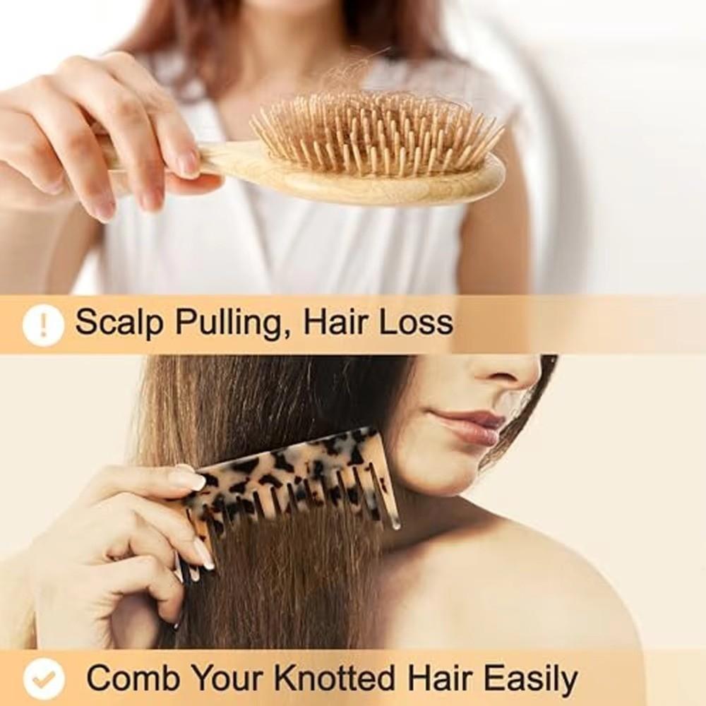 Anti-static Acetate Hair Combs Portable Hair Brush Wide Teeth Hair Comb  Hairdress Salon