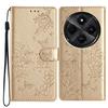 For Xiaomi Redmi A4 5G Wallet Phone Case Butterfly Floral Imprint Leather Flip Cover