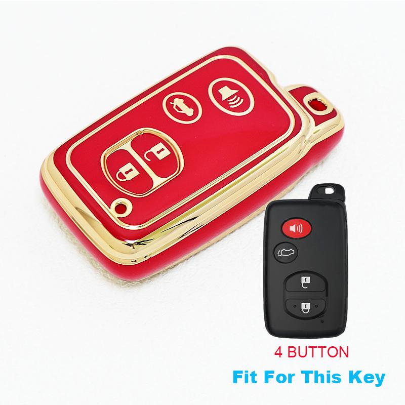 Suport husă carcasă pentru Toyota Yaris Corolla Vitz RAV4 Land Cruiser Camry Highlander Prado Prius Carcasă telecomandă auto fob