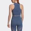 Adidas Wrpknt Crop Wl Solid Logo Training Fitness Vest Women Tops Blue EA2113