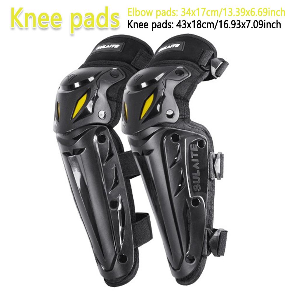 Motorcycle Elbow Knee Guard Protection Motorcyclist Knee Pads Protector Pads Guards Motorbike Off-road Racing Protective Gear