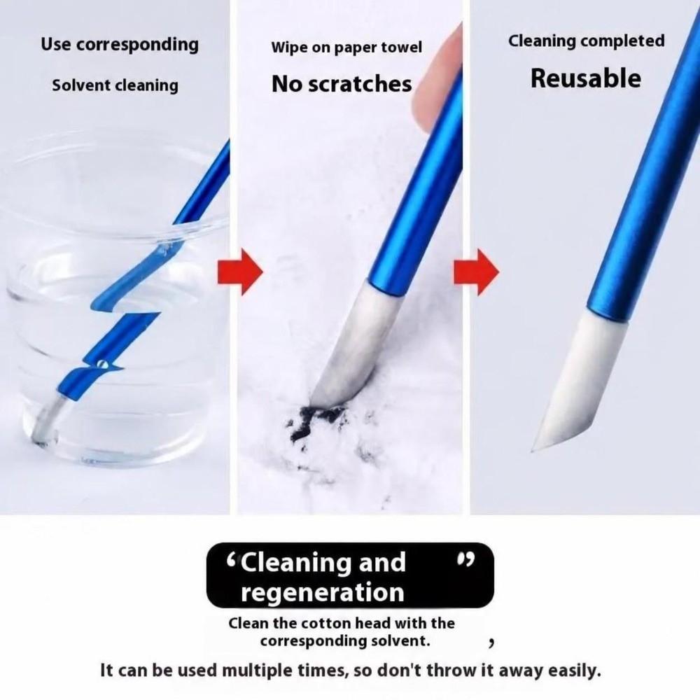 Double Ended Modeling Cleaning Tool Metal Handle Panel Line Cleaning Stick Hobby Craft Supplies
