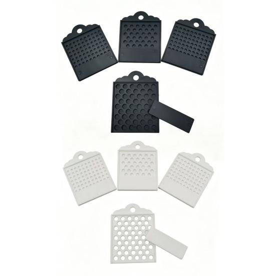 4Pcs Bead Counting Tray for Jewelry Making Plastic Sorting Board for 3/4/6/8mm Beads Sliding Divider Tool Craft Bead Sorting Organizer
