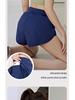 Damen Schnelltrocknendes Yoga-Set: Gepolstertes Kurzarm-Top & Enge Shorts für den Sommer
