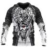 Cross Border Men's 3D Hooded Sweatshirt, Amazon Men's 3D Sweatshirt, Digital Printed Casual Loose Sweatshirt