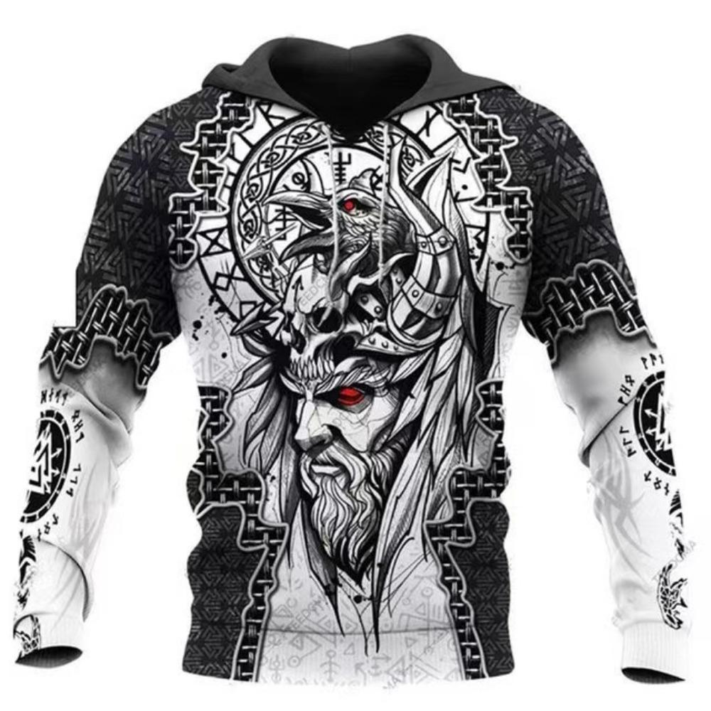 Cross Border Men's 3D Hooded Sweatshirt, Amazon Men's 3D Sweatshirt, Digital Printed Casual Loose Sweatshirt