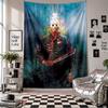 Wall TapestryFriday the 13th Jason Voorhees Art Hanging Cloth Decorative Background Cover for Room Decoration