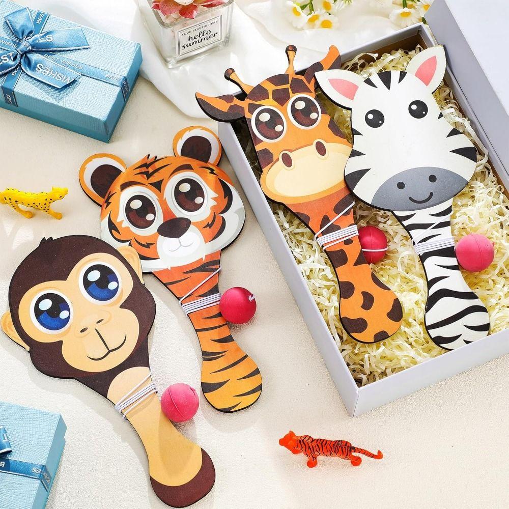 4Pcs Portable Kids Racket Ball Set Elastic String Sports Game Toys  Backyard Games