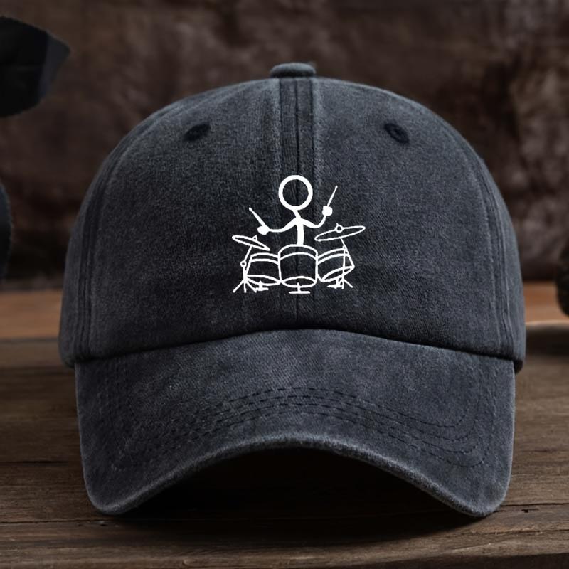 Fun printed baseball cap, unisex outdoor sports sun protection hat, fashionable and versatile duckbill cap