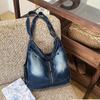 Vintage Denim Shoulder Bag Women's Multi-functional Backpack