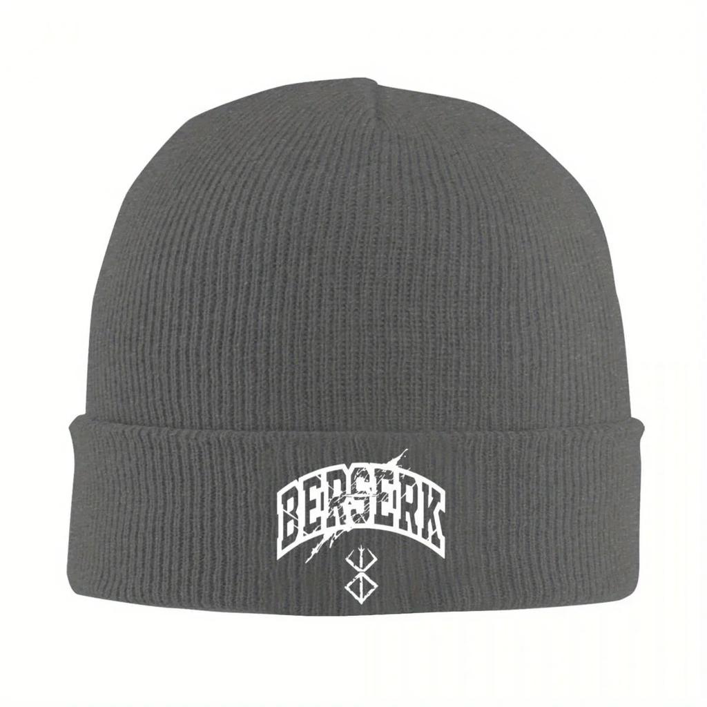New Berserks Symbol T Knitted Caps For Women Unisex Skullies Beanies Winter Hat Acrylic Anime Hip Hop Cap