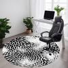 1pc Floral Pattern Office Round Area Rug, Indoor Mat Suitable ForOffice, Under Office Chairs Bedroom Living Room Home Decor, Room Deco 007