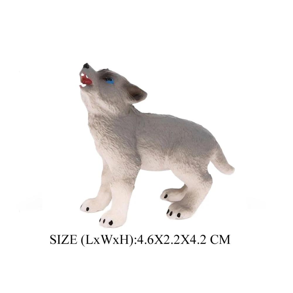 Realistische Wilde Dieren Arctische Wolf Buidelwolf Gorgonops Manenwolf Model Actiefiguren Jungle Bos Dier Speelgoed voor Kinderen