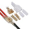 Tin Plated Copper Material Wire Connection Terminal Connector Set Transparent Sheath Male Female
