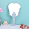 Mini Handheld Sector Mirror High-definition Portable Makeup Mirror Tooth-shaped Mirror  Women