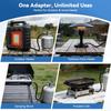 Propane Tank Refill Adapter With Glow-In-The-Dark Pressure Gauge Ball Valve Gas Accessories For Camping And BBQ