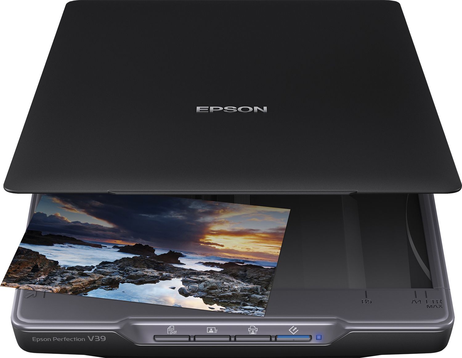 Flachbettscanner EPSON Perfection V39II A4 - Schwarz - 4800 dpi - USB 2.0