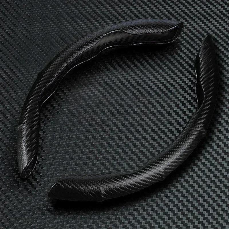2025 Hot Universal Non-Slip 2 Halves Car Steering Wheel Cover Carbon Fiber Booster Cover For Honda Civic XR-V HR-V Accord Odysse