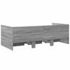 Daybed with Drawers without Mattress Grey Sonoma 75 x 190 cm