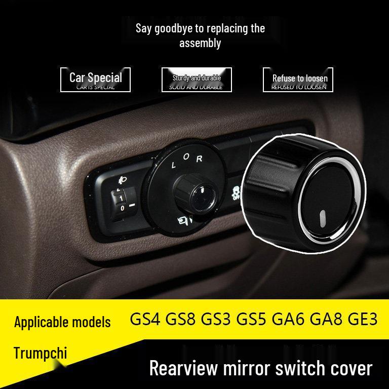 

Adjustable Rearview Mirror Switch Knob for Trumpchi GSE A6 - 4GS/3GGS/8GM8 Folding Button Compatibility. GM8/M8
