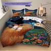 3pcs Capybara, Butterfly Duvet Cover Set - Machine Washable, Includes 1 Cover and 2 Pillowcases, No Core Included yy251013131
