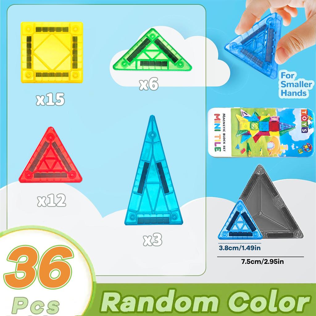 Montessori Vzdělávací Hračky Magnetické Stavební Bloky Dětské DIY Model Stavebnice Magnetické Dlaždice pro dětské dárky