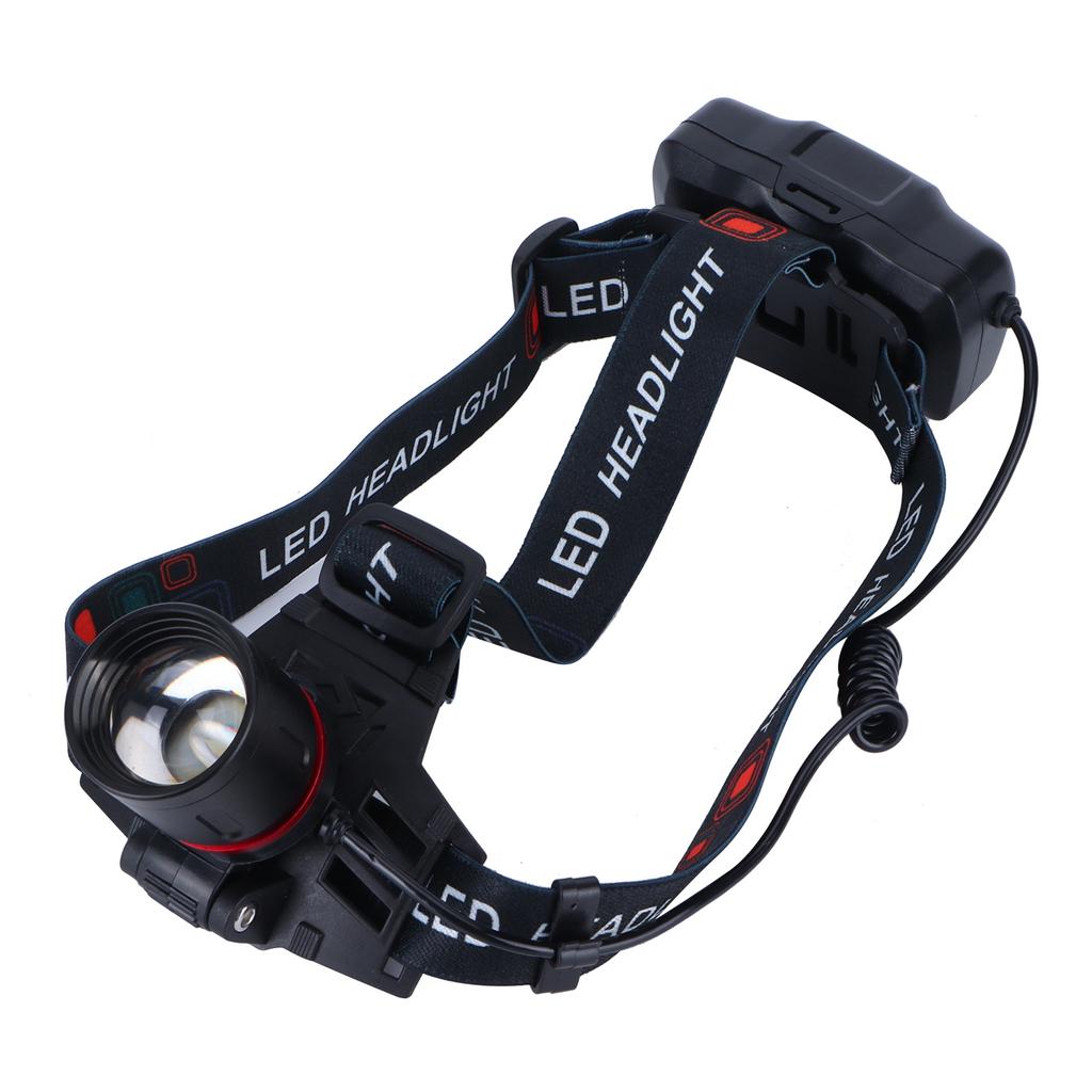 LED Headlamp Green Light Waterproof Head Lamp USB Charging for Outdoor Fishing Hunting