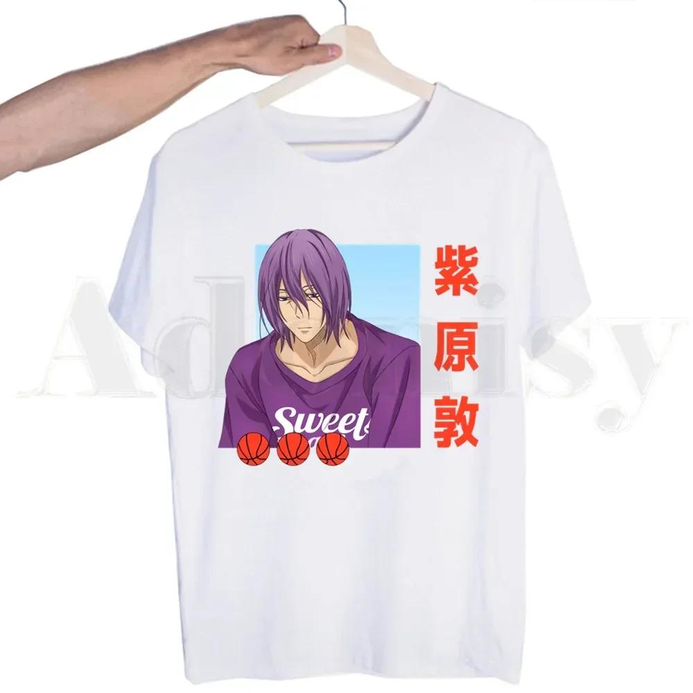 Koszykówka Gorąca Japońska Kuroko No Basket Anime T-shirt dla Mężczyzn Krótki Rękaw Męskie Topy T-shirt dla Mężczyzn Biały T-shirt Damskie Koszulki