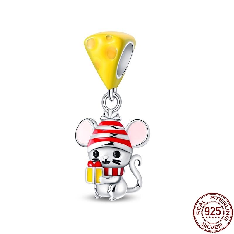 Kupfer Leuchtende Serie Gute Nacht Bär Anhänger Passend Original Pan Armband Für Frauen Geburtstag Feiner Schmuck Geschenk