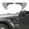 Carbon Fiber Side Fender Vent Sticker Trim US Flag for Jeep Wrangler JL JT 2018+