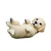 Resins Cute Golden Retrievers Puppy Dog Miniature Ornament for Garden and Landscape Decoration Labrador Figurine Statue