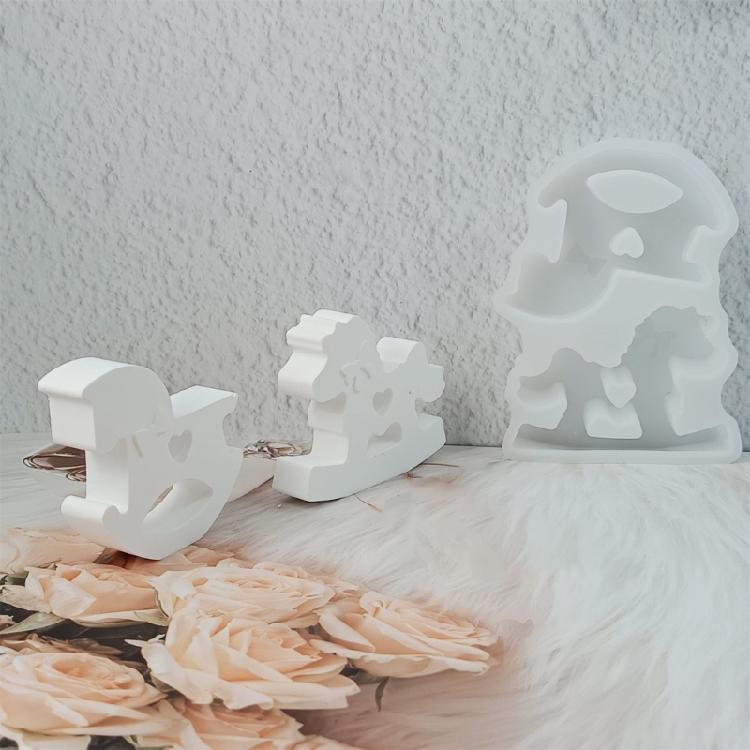 Horse Shape Silicone Candle Molds Food Grade Silicone Baking Mould for Making Candle Soap Chocolate Candy and Resin Art