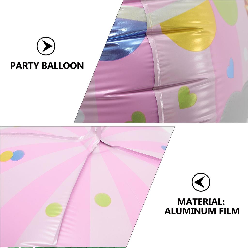 4pcs Hot Air Balloon Foil Balloons Birthday Party Decorations Aluminum Film 4D Cartoon Pink Balloons Festival Supplies