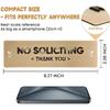 No Soliciting Sign, 304 Stainless Steel, Raised Letters, No-Drill Mounting with Strong Adhesive, Metallic Gold Finish, for House and Business (S203)